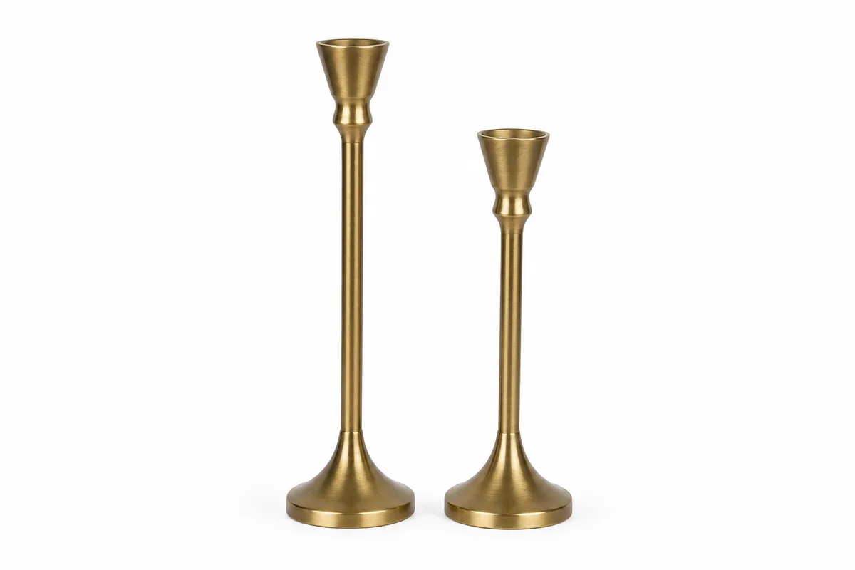 Beacon Taper Candleholders, Set of 2 — studio product photograph