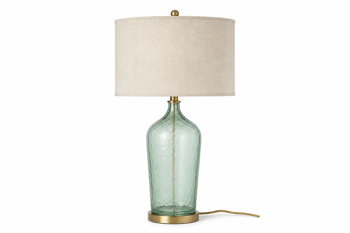 Harbor Glass Table Lamp, 24-Inch — studio product photograph