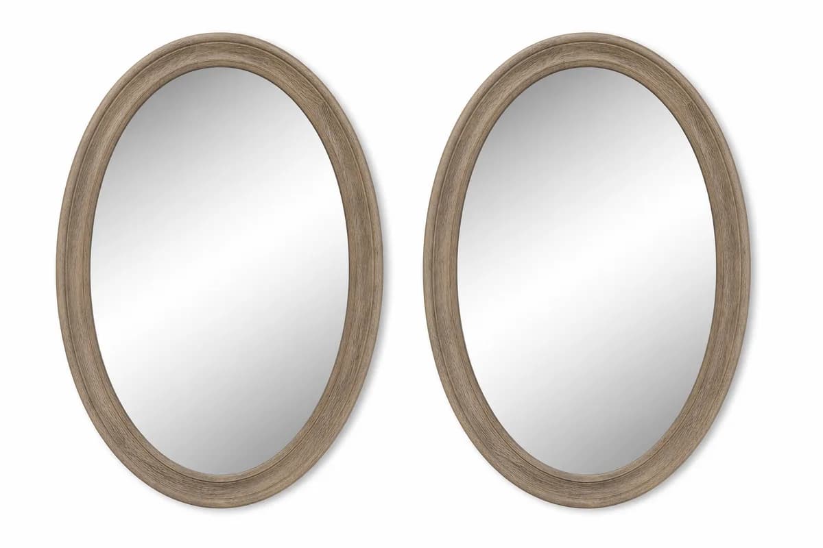 Twin Current Oval Mirrors, Set of 2 — studio product photograph